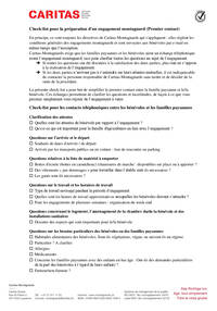 Cette fiche sert de guide pour le premier entretien téléphonique entre la famille paysanne et le/la bénévole.